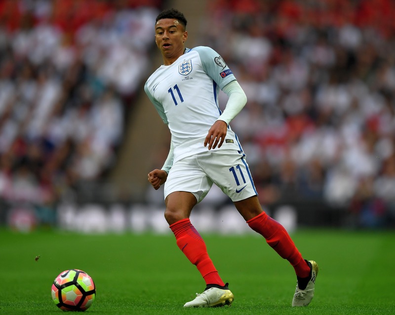 Jesse Lingard made his full England debut against Malta on 08 OCT 2016